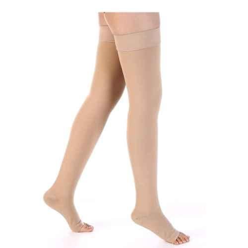 Buy Comprezon 2162-003 Cotton Varicose Vein Class-2 Beige Above Knee  Stockings, Size: M Online At Best Price On Moglix