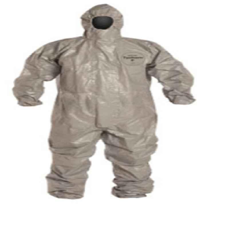 Du-Point CHA5 Tychem-F Orange Chemical Protective Suit, Size: Small