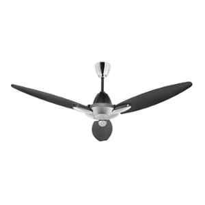 Usha Bloom Daffodil 1250 mm 3 Blade Ceiling Fan, High Speed Grey & Black Color with 2 Years Warranty