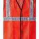 Laxmi Orange Polyester Safety Jacket, AZSJOR15 (Pack of 15)