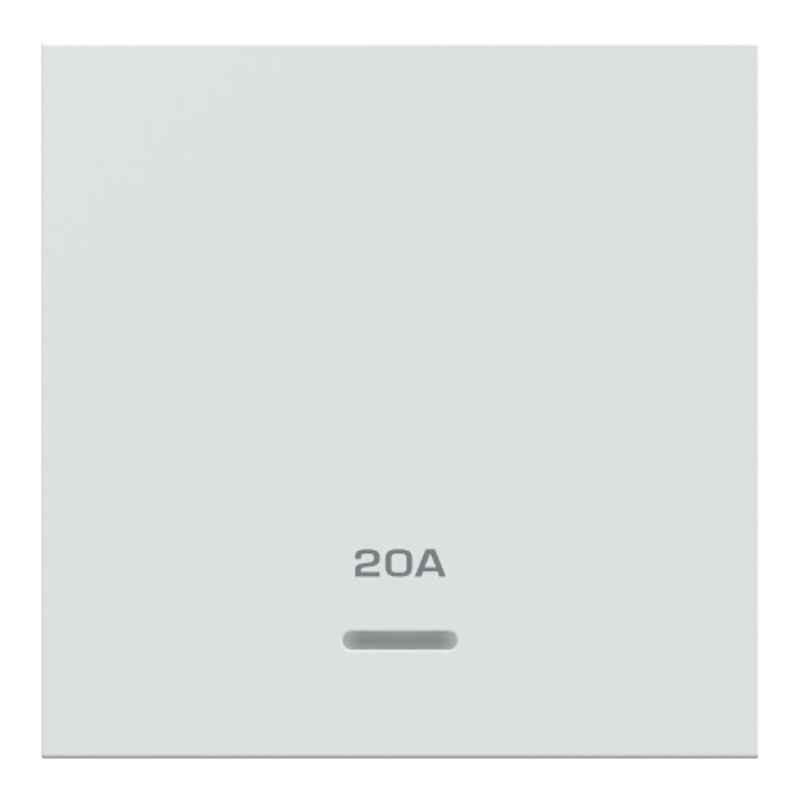 Schneider Electric Unica Pure Plus 20A 2 Modules Double Pole White Switch with Neon Indicator, UN20FDPSW2M_WE