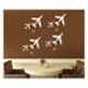 Kayra Decor 16x24 inch PVC Airplane/Flight Wall Design Stencil, KHSNT043