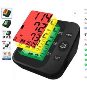 AccuSure 3 Colour Smart Display Blood Pressure Monitor, AS05