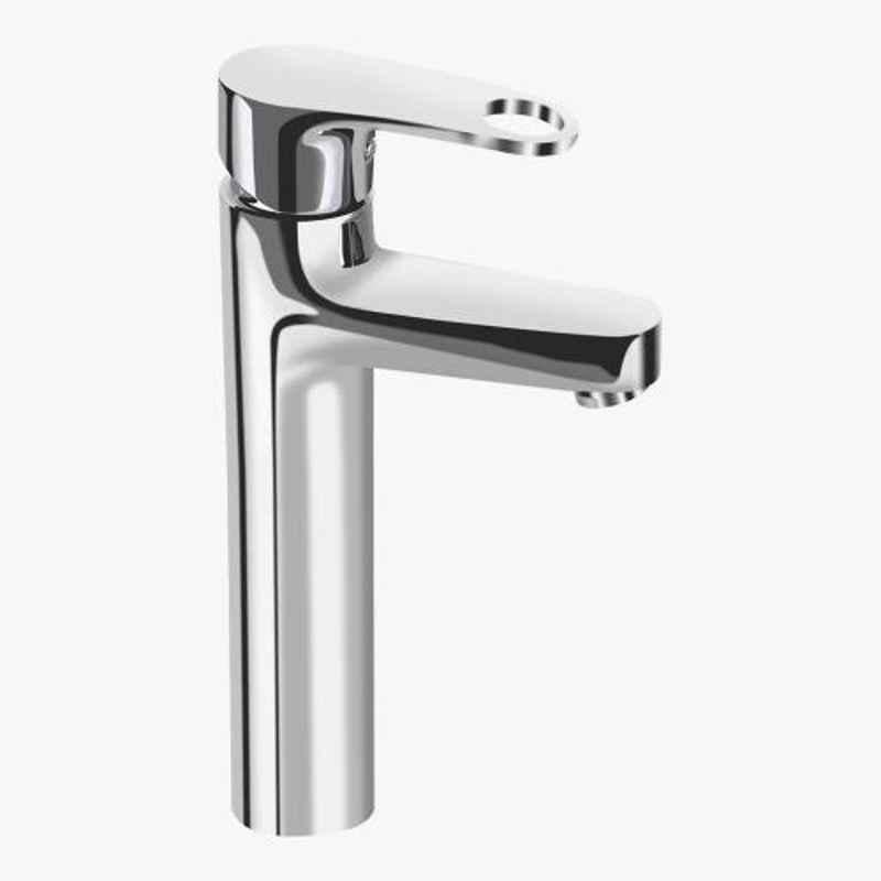 Kerovit Hydrus Plus 261mm Silver Chrome Finish Single Lever Tall Basin Mixer without Pop-Up, KB511011