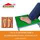 Sanushaa Metal Dark Salte Foot Rest with Artificial Grass Surface Under Desk Foot Stool, S-144