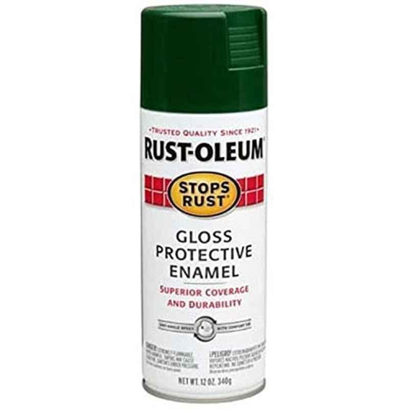 Rust-Oleum 340g Stops Rust Gloss Dark Hunter Spray Paint, 0073 7733830
