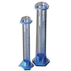 Glassco 25ml Blue Printing Boro 3.3 Glass Measuring Cylinder, 137.502.03 (Pack of 10)