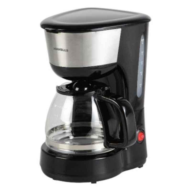 Havells Drip Cafe-N-6 600W Black Coffee Maker, GHBCMAOK060