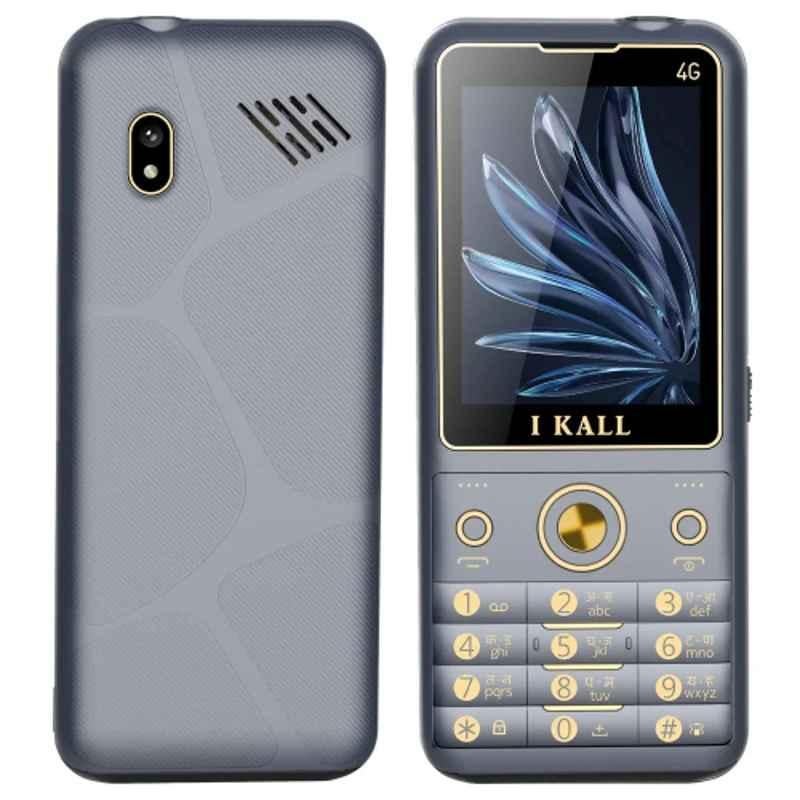 I KALL K88 Pro 2.4 inch Grey Dual Sim 4G Volte Enabled Keypad Mobile