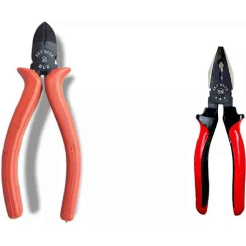 Sky Blue 2 Pcs 7.8 inch Lineman Plier Combo, SBE_PLIER_0730