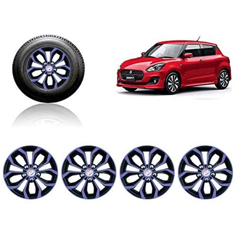 Auto Pearl 4 Pcs 14 inch ABS Violet & Black Car Wheel Cover Set for Maruti Suzuki Swift 2018