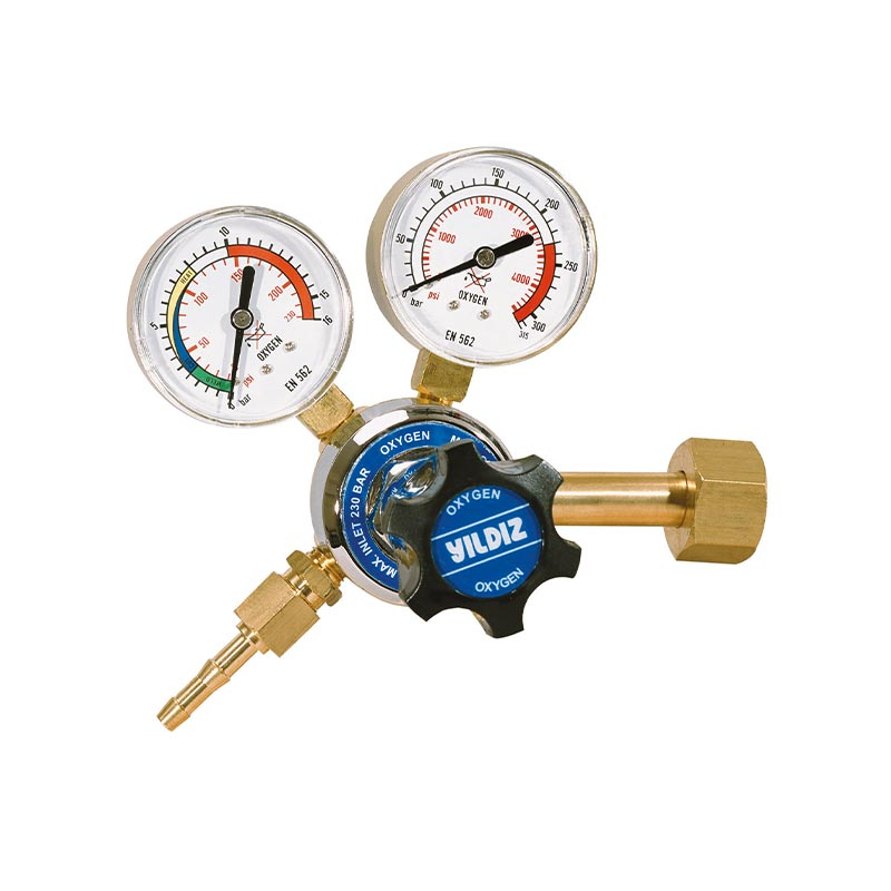 Yildiz Star 230-10 bar Oxygen Pressure Regulator, 5401