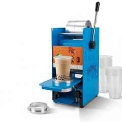 RKC 120W Cup Glass Sealing Machine Plastic Cups Container Sealer for Hygiene Shelf Life & Presentation, RKMC 20