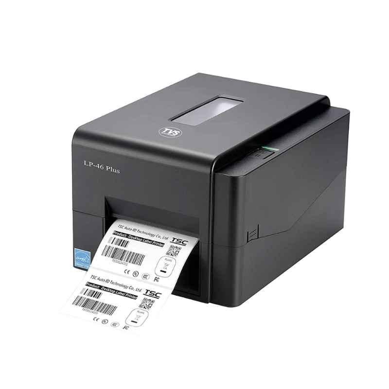 TVS LP46 Plus Black Barcode Thermal Label Printer