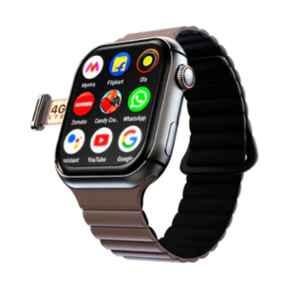 Fire Boltt Dream WristPhone Smartwatch with 4G SIM/LTE/WiFi, Android OS, Play Store Unlimited Apps, GPS & Free Size, Irish Glam