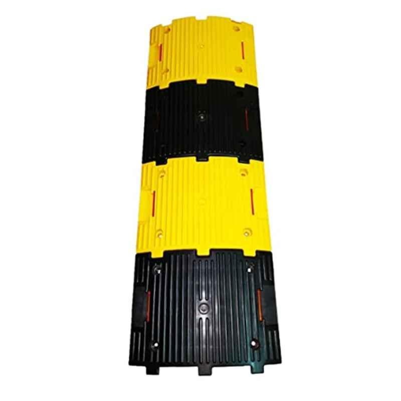 Rahul Professionals 1m PVC Black & Yellow Speed Breakers