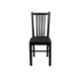 Rose Apollo 38x14.5x14.5 inch Black Dining Chair