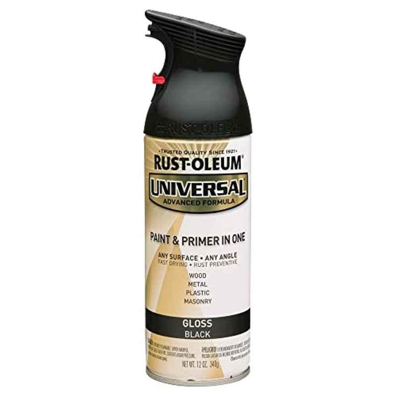 Rust-Oleum Universal 340g Premium Black Gloss Spray Paint
