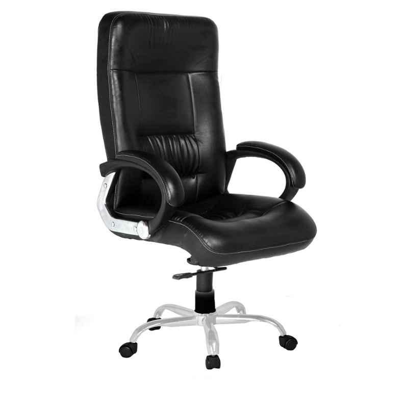 High Living Apollo Leatherette High Back Black Office Chair (Pack of 2)