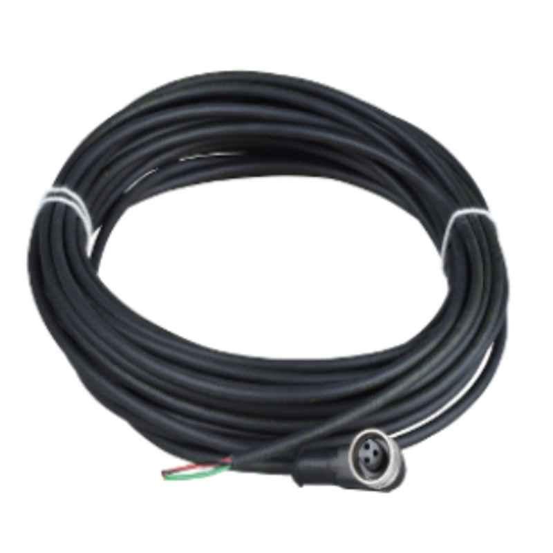 Schneider 2m 1/2 inch 20UNF 3 Pins Female Cable Elbowed Pre Wired Connector , XZCP1965L2