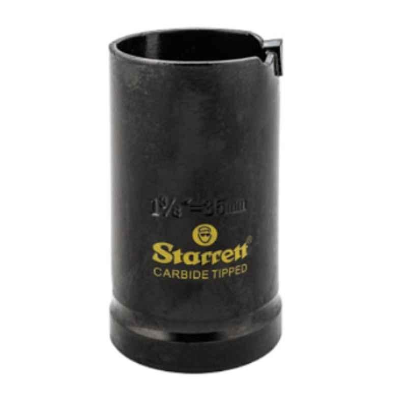 Starrett 35mm Black Tungsten Carbide Tipped Multi Purpose Hole Saw, MPH0138
