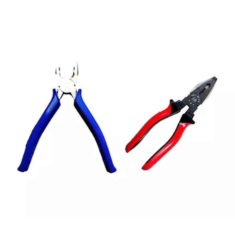 Sky Blue 2 Pcs 7.8 inch Lineman Plier Combo, SBE_PLIER_COMBOS_COMBO_215
