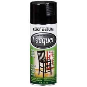 Rust-Oleum 312g Gloss Black Specialty Lacquer Spray Paint for High Lustre Coating, 1905830