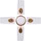 Sameer Ruby 50W White Ceiling Fan, Sweep: 600 mm