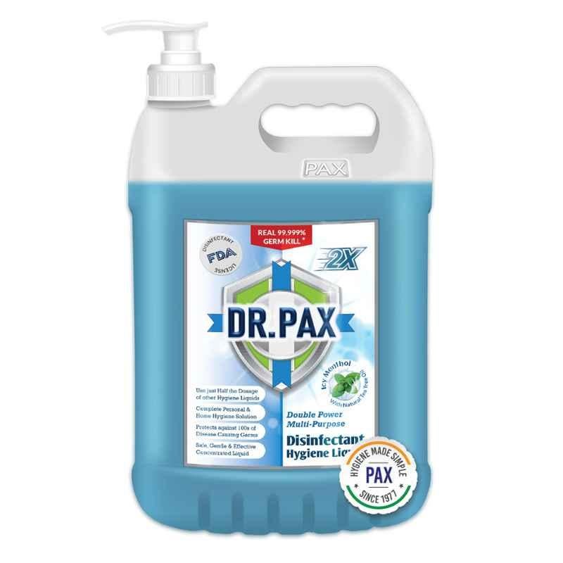 Dr Pax Double Power 5L Icy Menthol Multipurpose Disinfectant Hygiene Liquid with Pump