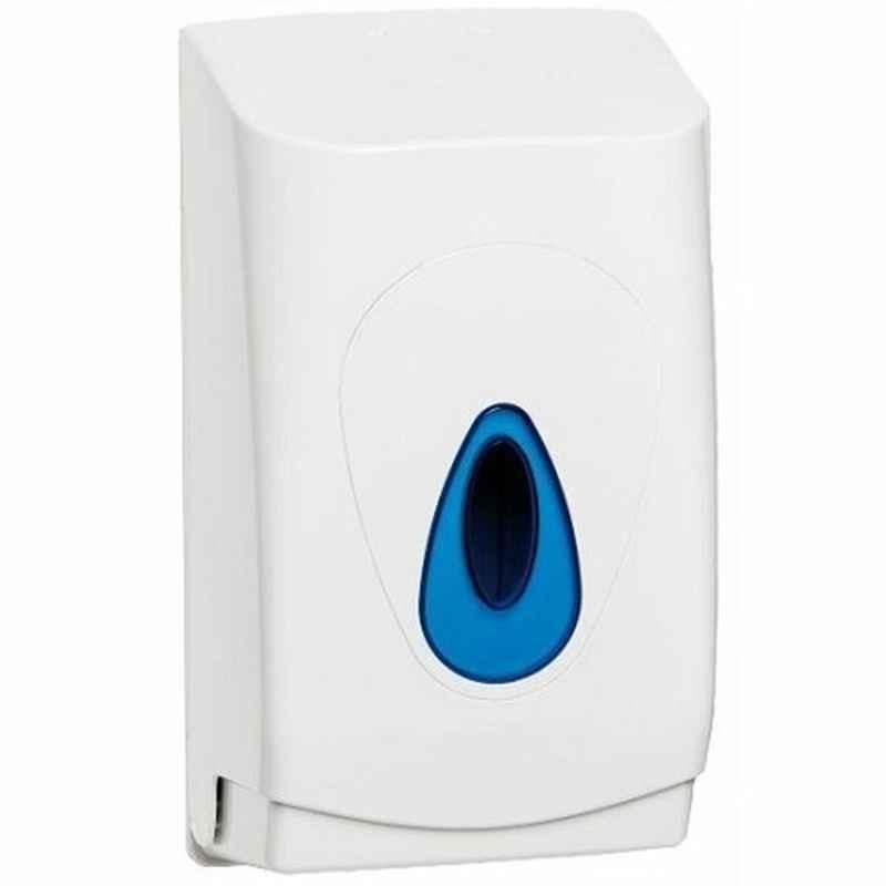 Intercare Folded Toilet Paper Dispenser, Plastic, White