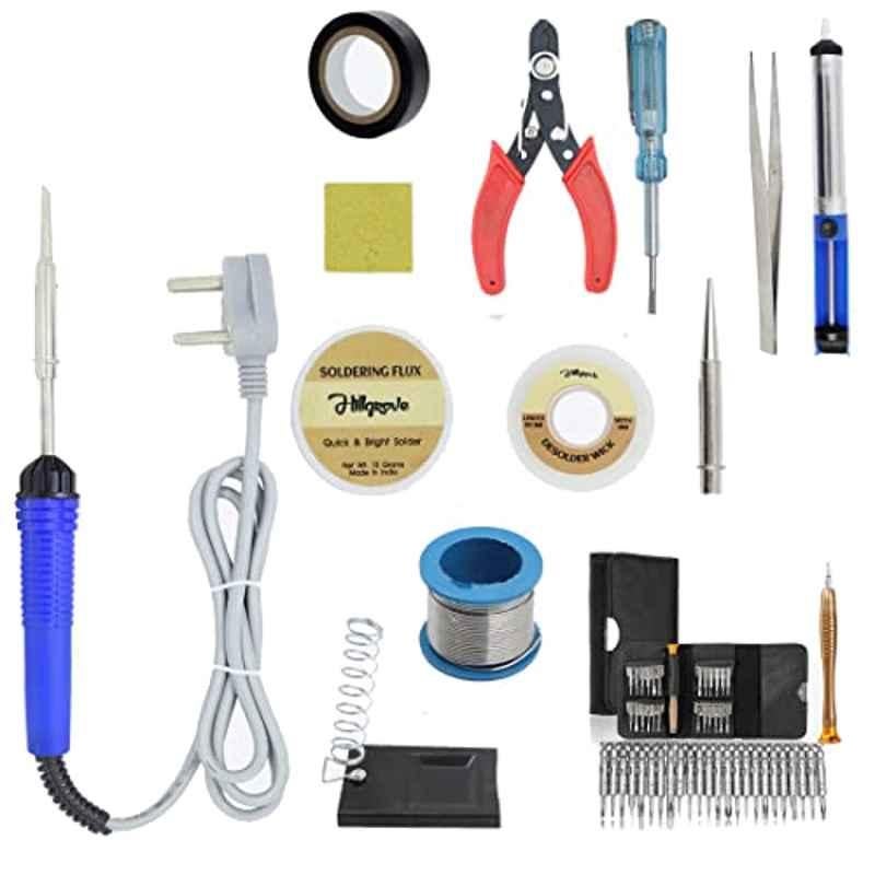 Hillgrove HGCM127 25W Electronic 13 in 1 Mobile Soldering Iron Equipment Tool Kit