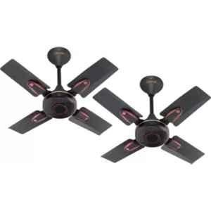 Gestor WAVE 50W Smoked Brown Ultra High Speed 4 Blade Ceiling Fan, Sweep: 600 mm (Pack of 2)