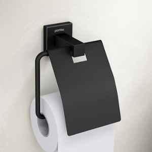 Plantex Stainless Steel Toilet Paper Holder/Roll Holder for Bathroom/Tissue Paper Holder/Bathroom Accessories, Aqua Black