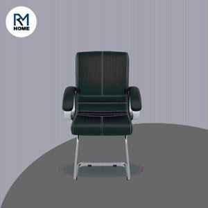 RM HOME Deluxe Leather Medium Back Black Executive Chair