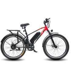 Matelco ULTRA EA IBC26 7.8Ah 26 inch Red & Black Single Speed Electric Cycle with Li-ion Battery, Speed: 28 km/hr
