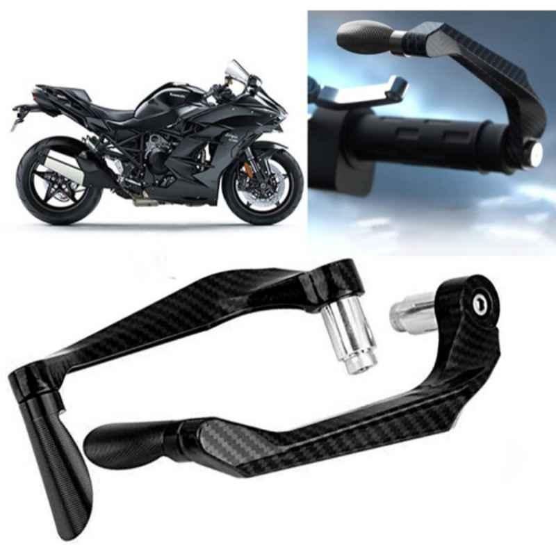 Auto Pearl 2 Pcs Aluminium Carbon Black Brake Clutch Lever Set for Kawasaki Ninja H2 SX