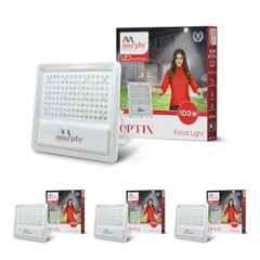 Murphy Optix 100W 6500K Aluminium Cool White LED Flood Light for Outdoor (Pack of 4)