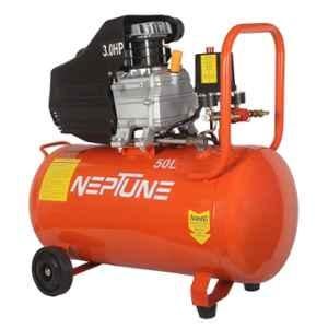 Neptune 3HP Direct Drive Lubricated Air Compressor Machine with 50 Litre Tank for Jobsite & Spray Paint, NAC-50