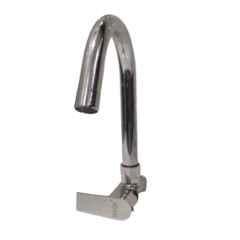 AhujaBrass & Stainless Steel Chrome Plated Long Body Kitchen Sink Tap, AS-14