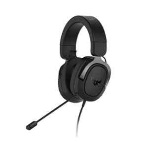 Asus TUF-GAMING-H3 Leather Cushion Gun Metal & Black Over Ear Wired Gaming Headphones with Mic