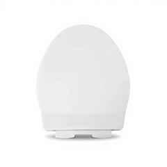 Elegant Casa A-23 42x37.5cm Polypropylene White Oval Toilet Seat Cover