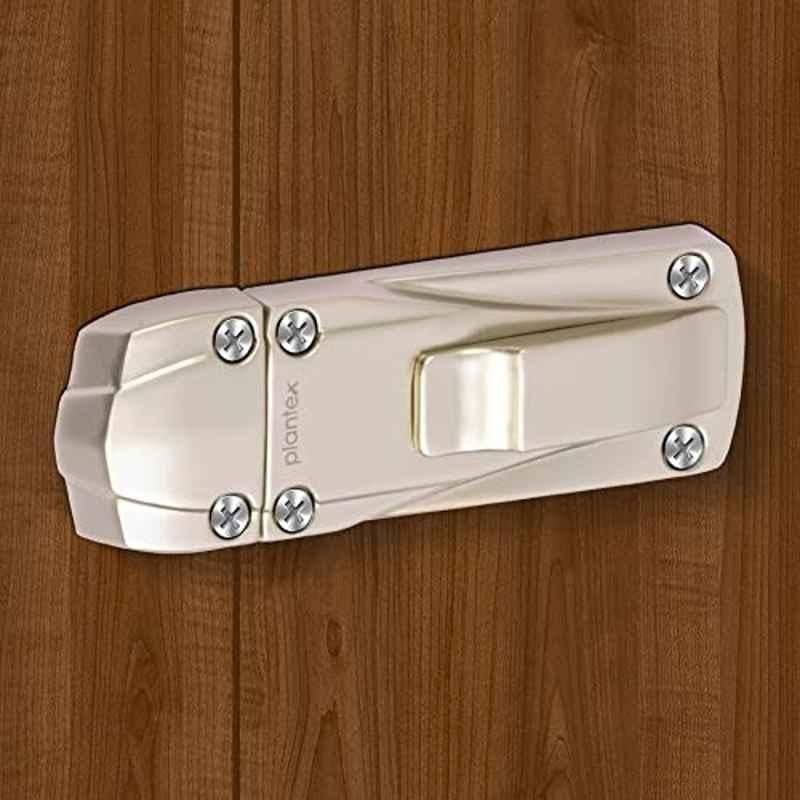 Plantex Heavy Duty Door Stopper/Door Latch for Main Door/Baby Latch Lock for Home and Office Doors 205 Satin