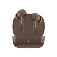 Hammer Solitude 22hr Playtime Brown Bluetooth Earbuds with ENC, Fast Charging Type-C, IPX4 Water Resistant, Touch Controls & Voice Assistant