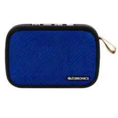 Zebronics Delight N 3W Black & Blue Portable Bluetooth Speaker with Media-Volume Control