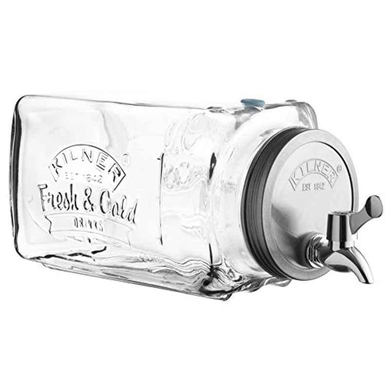 Kilner 3L Glass Transparent Fridge Dispenser