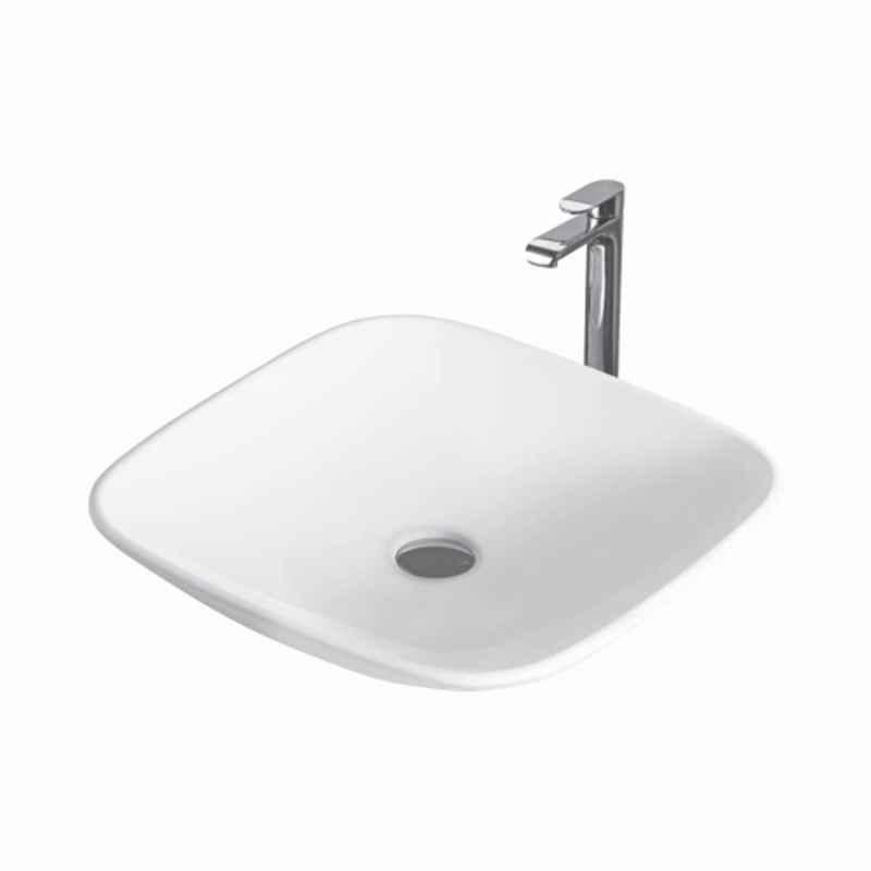 Uken ARMIS 44.45x30.48x13.97cm Ceramic White Table Top Wash Basin