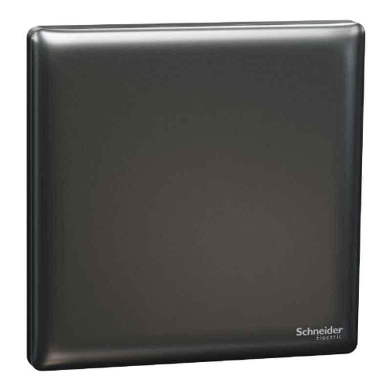 Schneider Electric Unica X 1 Module Dark Grey Blank Plate, NUX30X_DG