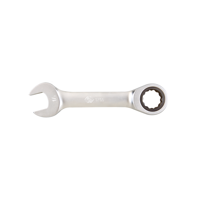 King Tony 10mm Chrome Plated Stubby Speed Wrench, 373810M