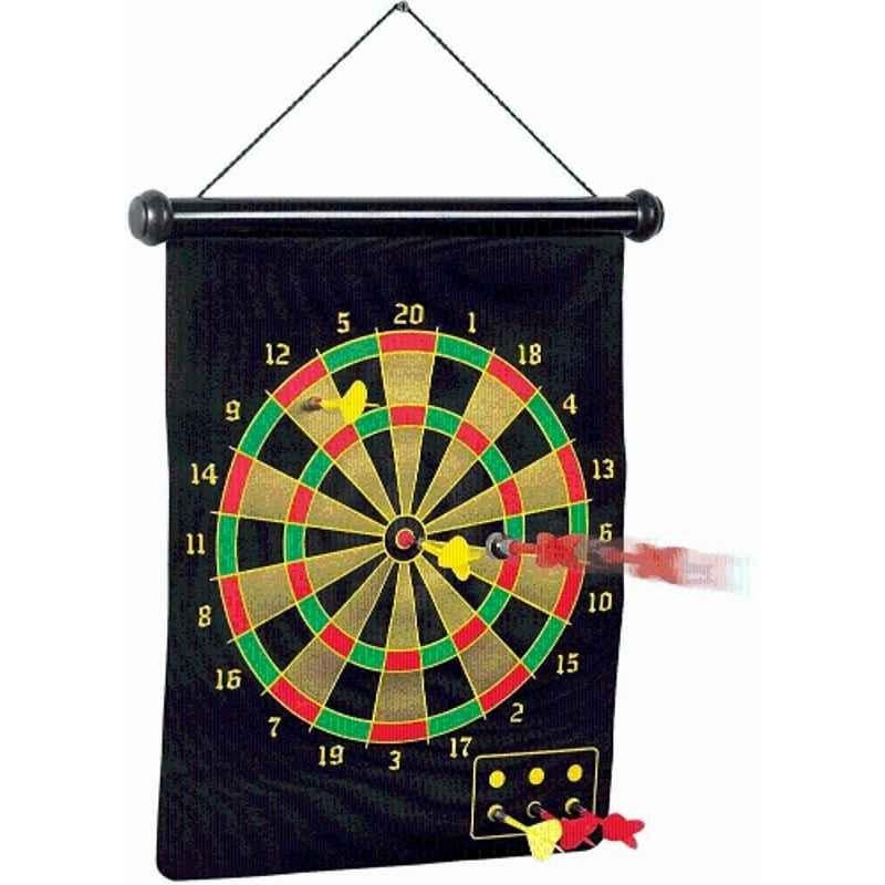 Matrica 53.34cm Multicolour Magnetic Safety Dartboard Two-Sided Game with 6 Darts