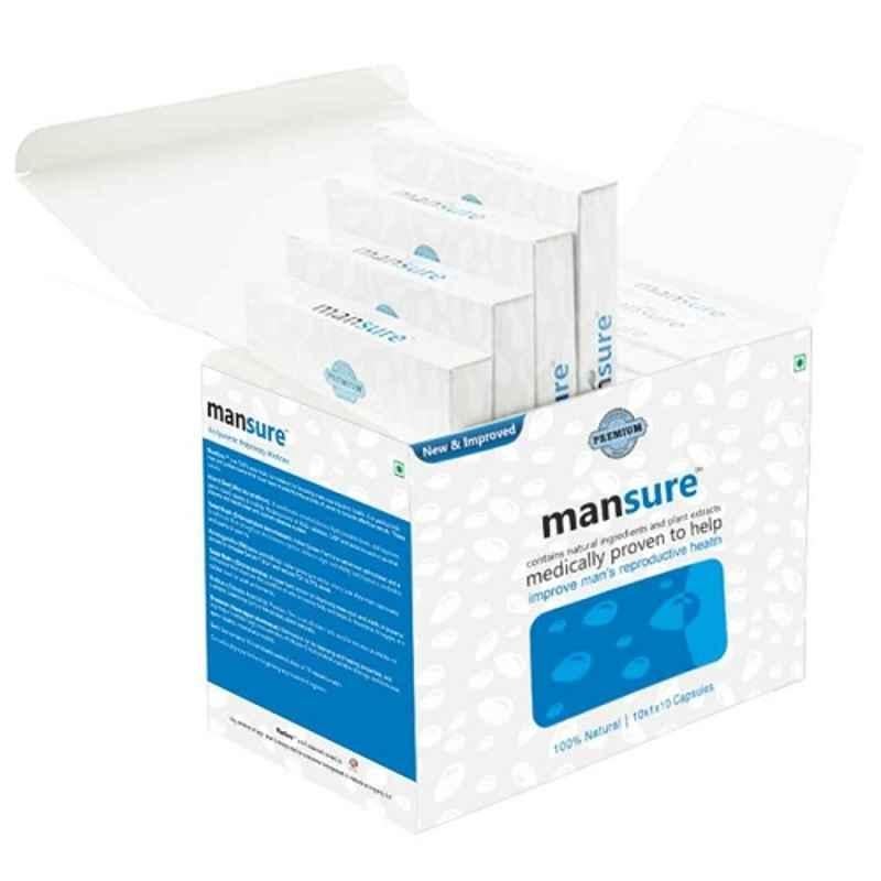ManSure 100 Pcs Ayurvedic Male Health Supplement Capsules